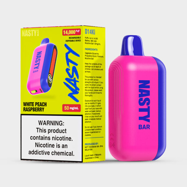 Nasty Bar 14k - White Peach Raspberry