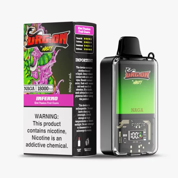 Nasty DRG:ON 18k - Kiwi Passion Fruit Guava